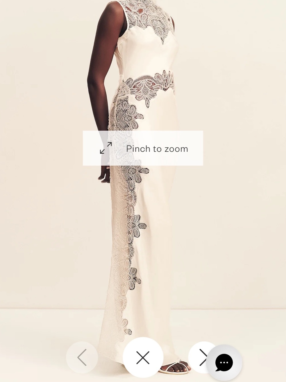 Shona Joy Stratus Maxi Dress with Lace cut outs
